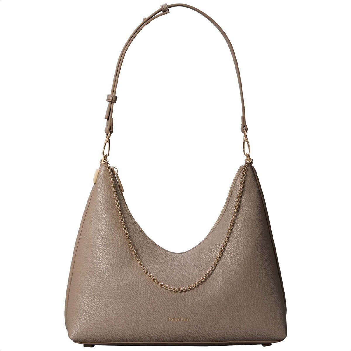 Calvin Klein Jeans Genti Emblem Hw Pebble Top Zip Hobo