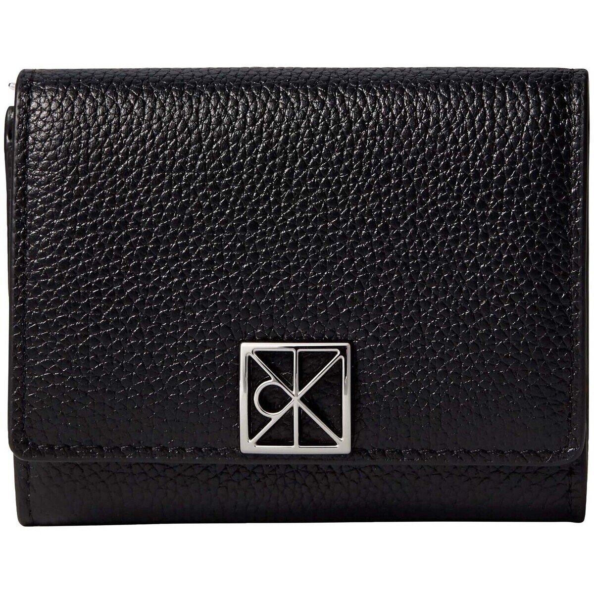Calvin Klein Jeans Genti Emblem Hw Pebble Trifold W/Zip