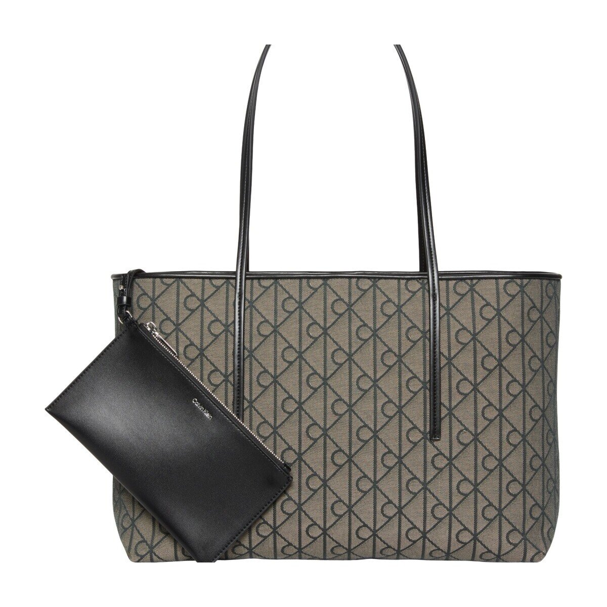Calvin Klein Jeans Genti Lv04f3750g Emblem Aop Jacquard Tote