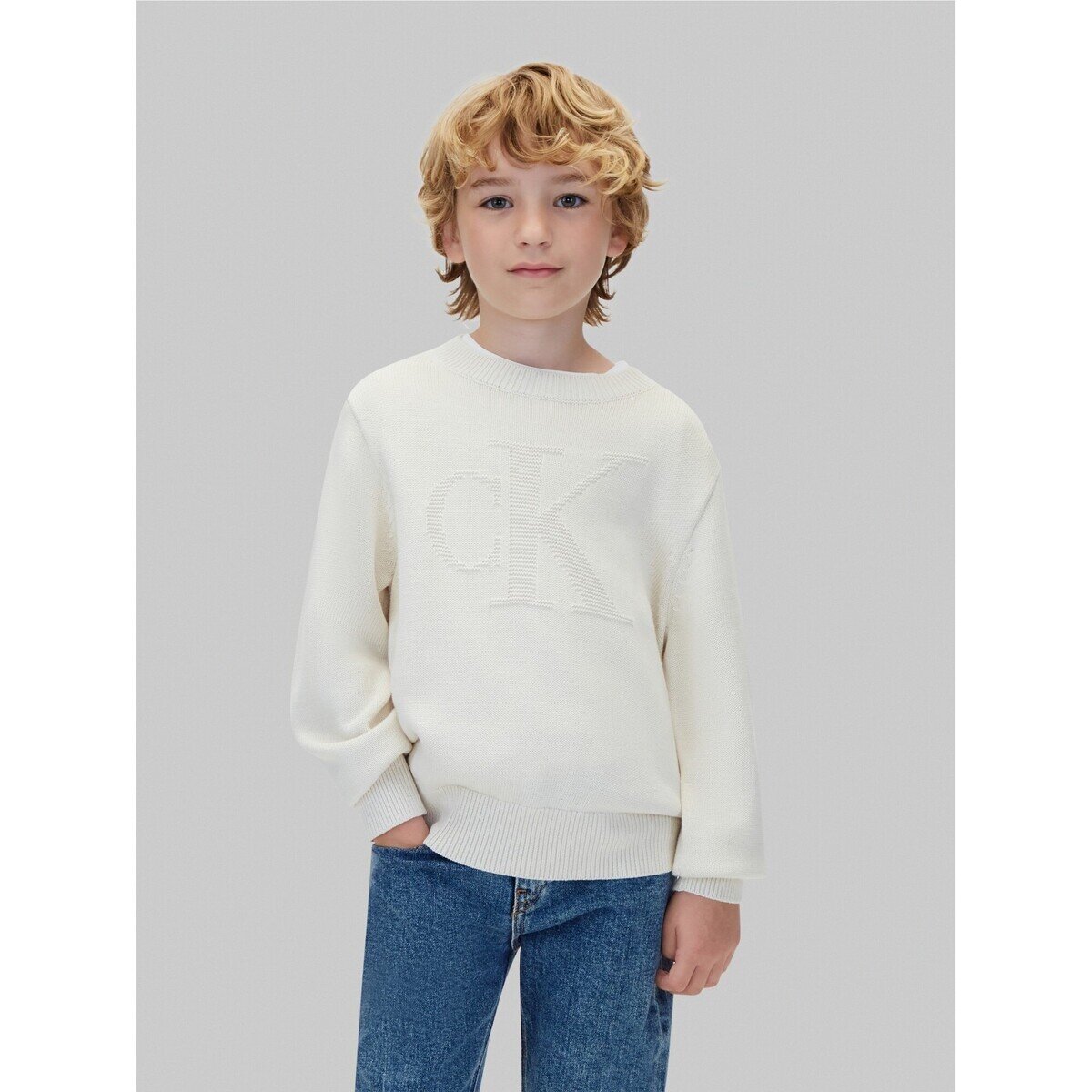 Calvin Klein Jeans Îmbracaminte Ck Logo Intarsia Sweater