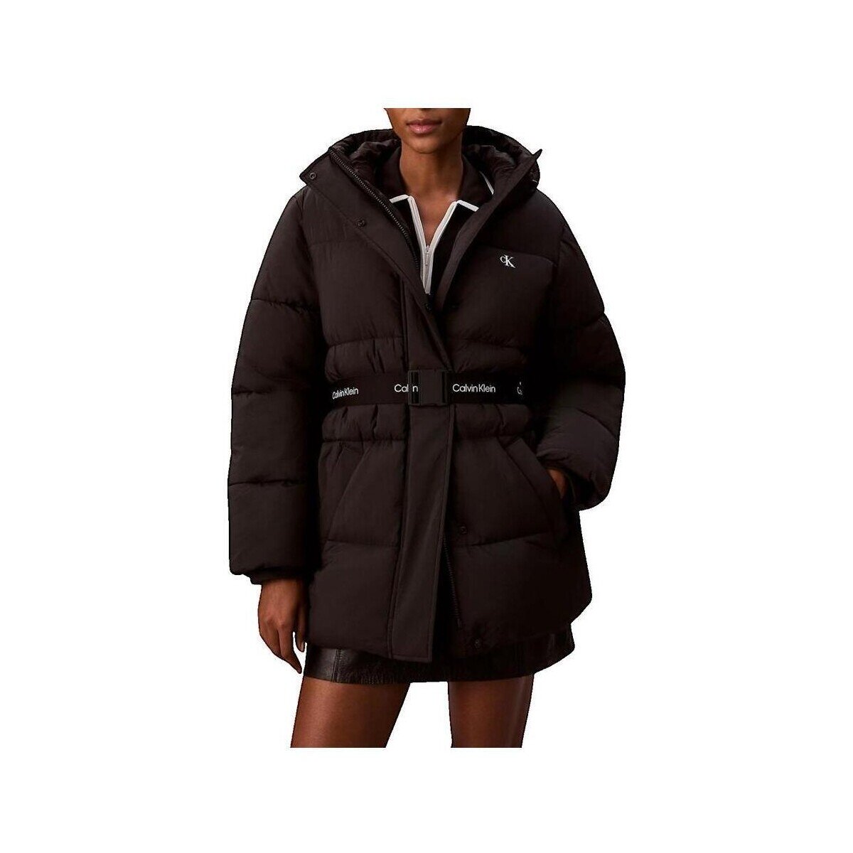 Calvin Klein Jeans Îmbracaminte Doudoune Belted Midweight Puf ceinturée