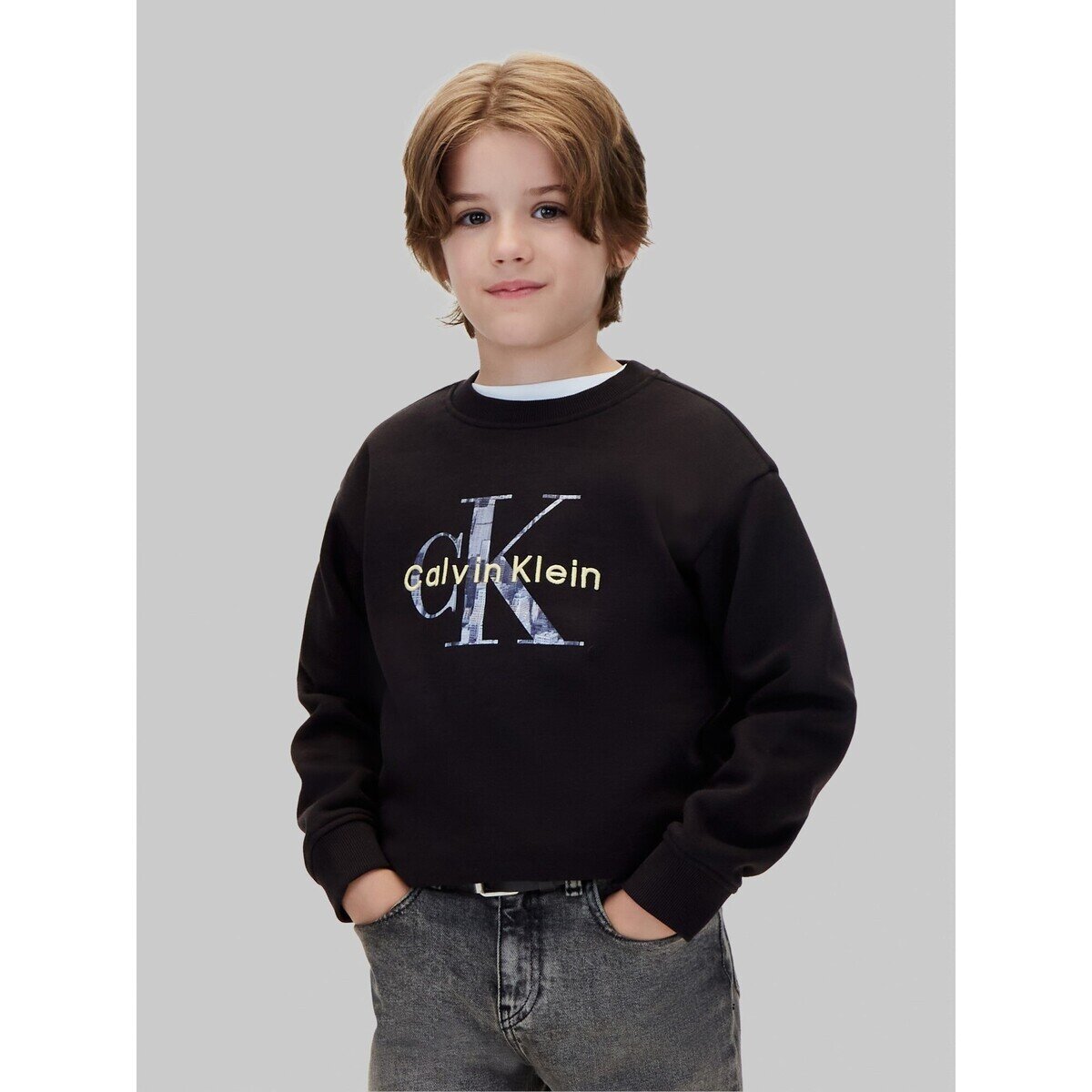 Calvin Klein Jeans Îmbracaminte Filled Monologo Cn Sweatshirt