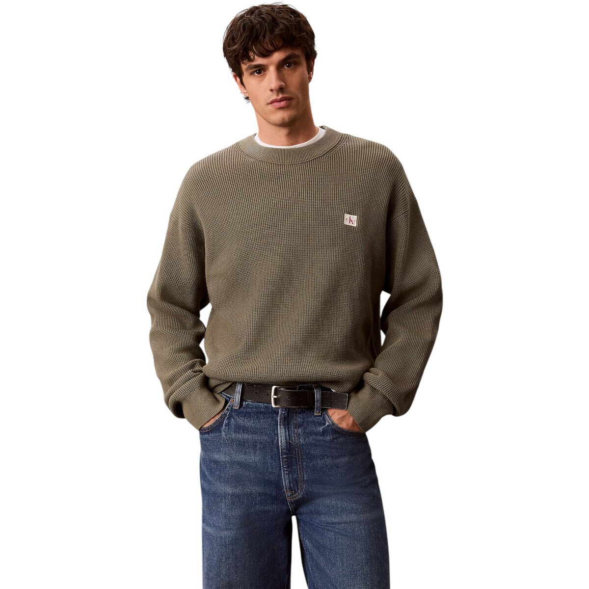 Calvin Klein Jeans Îmbracaminte LS EZ COTTON WAFFLE LV04RD313G