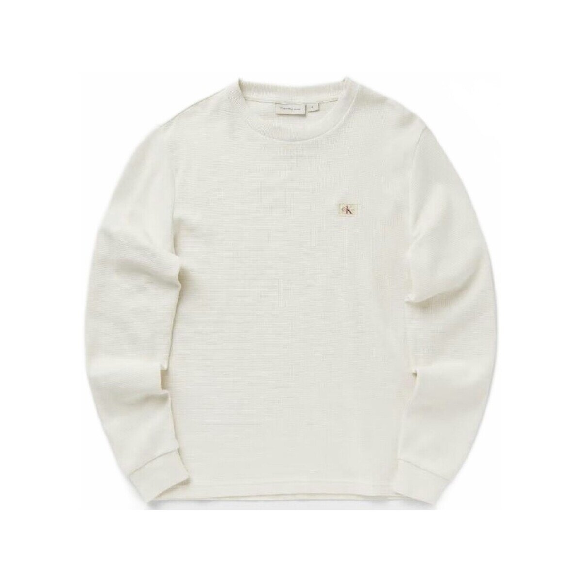 Calvin Klein Jeans Îmbracaminte Lv040em217 Ls Waffle Badge Crewnk T
