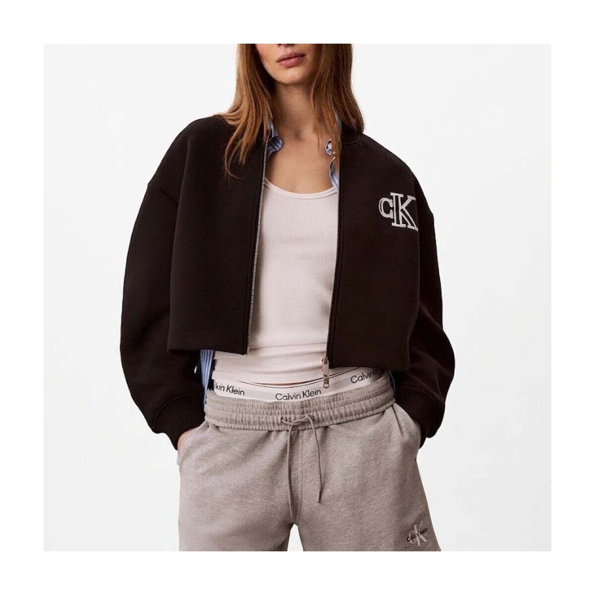 Calvin Klein Jeans Îmbracaminte Lv047ab508 Cropped Sporty Scuba