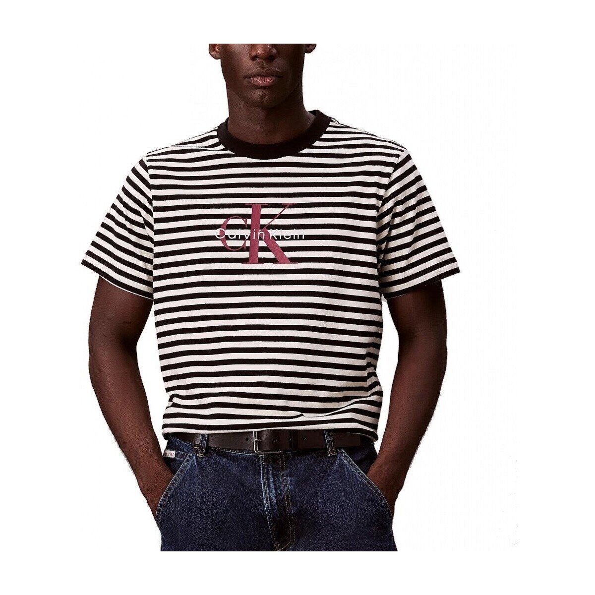 Calvin Klein Jeans Îmbracaminte Ss 20s Stripe Jersey Mon