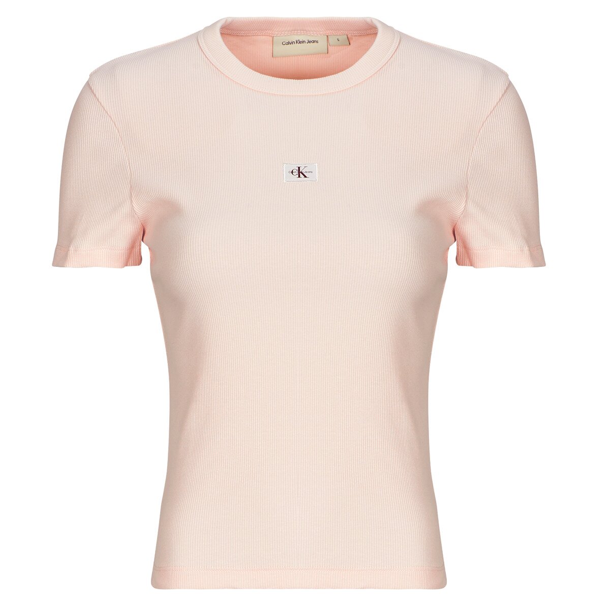 Calvin Klein Jeans Îmbracaminte WOVEN LABEL RIB FITTED TEE