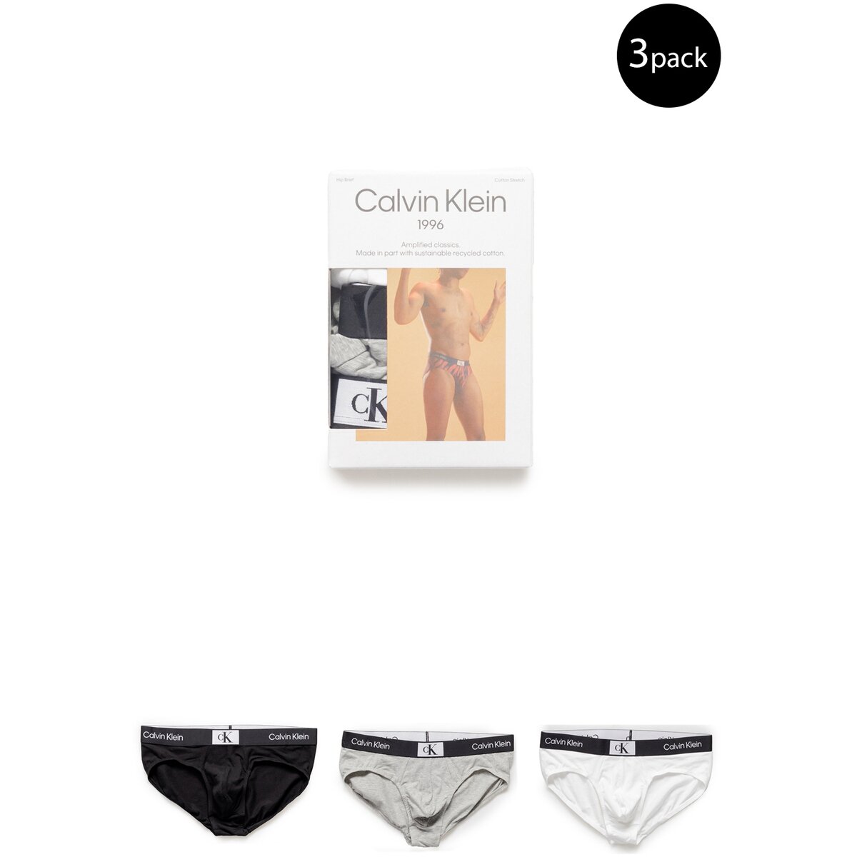 Calvin Klein Jeans Lenjerie intimă HIP BRIEF 3PK 000NB3527A