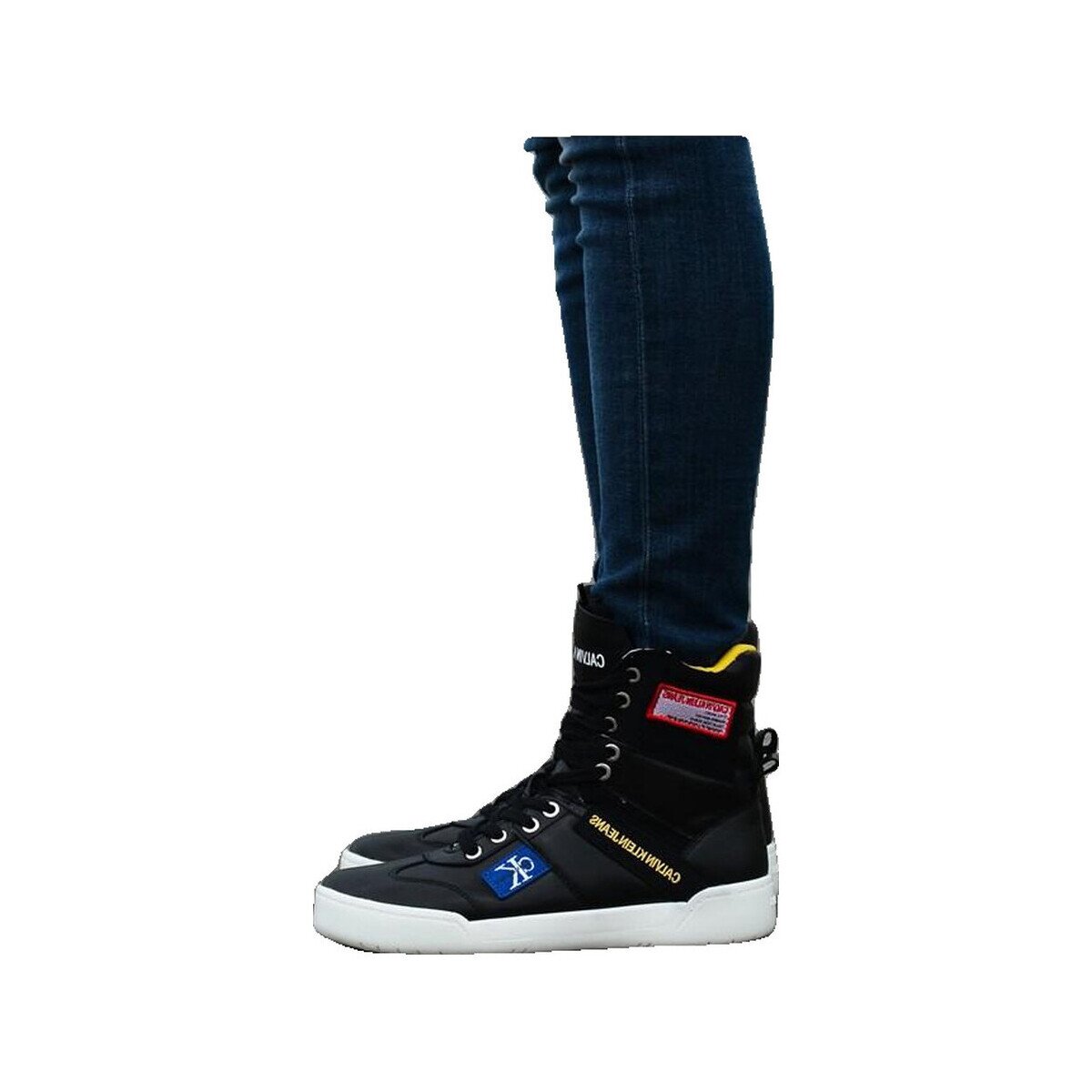 Calvin Klein Jeans Pantofi Bottines Niva cuir véritable