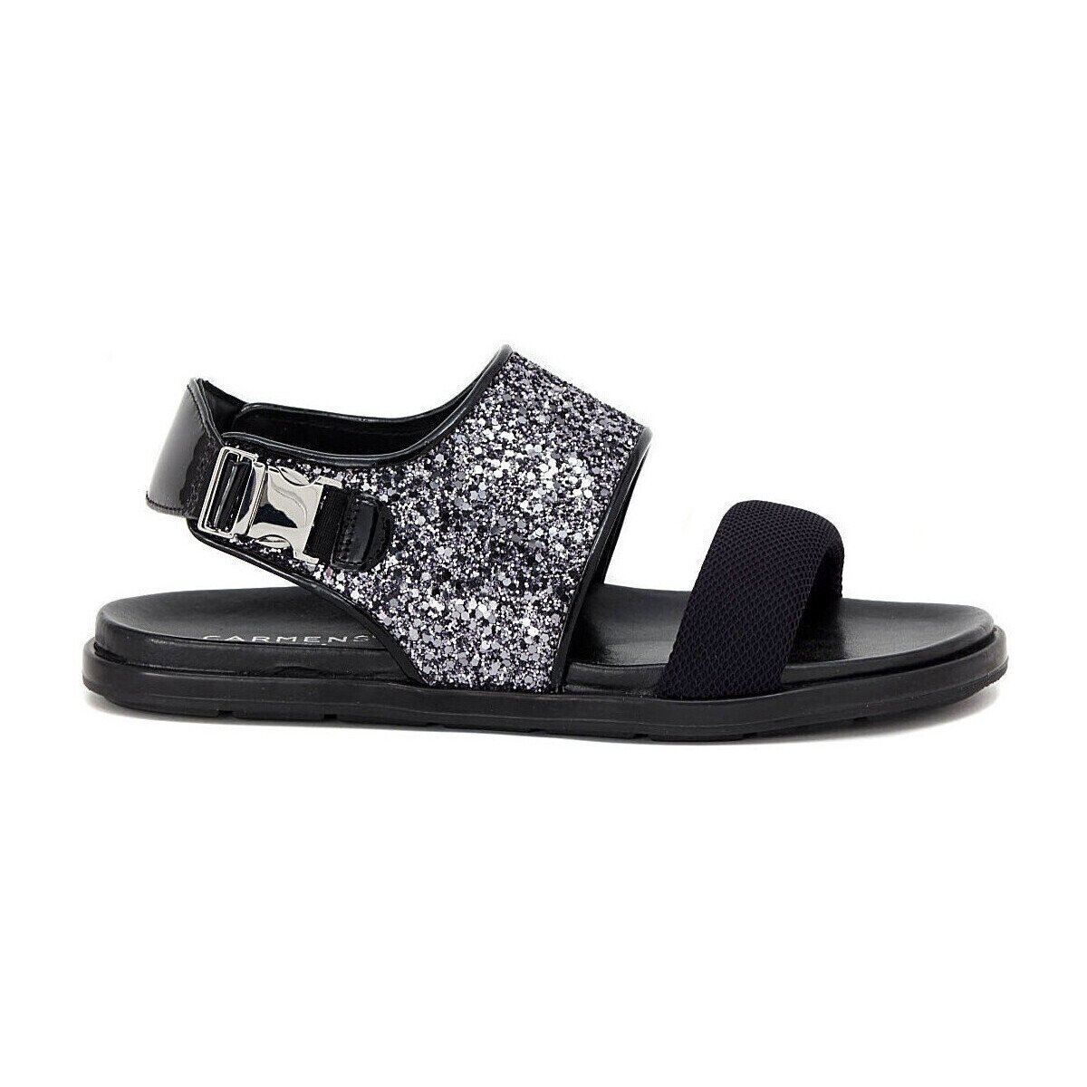 Carmens Padova Pantofi GLITTER FUMO