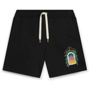 Casablanca Îmbracaminte AVENIDA PRINTED SWEATSHORT BLACK