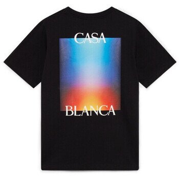 Casablanca Îmbracaminte GRADIENT STACKED LOGO TSHIRT BLACK