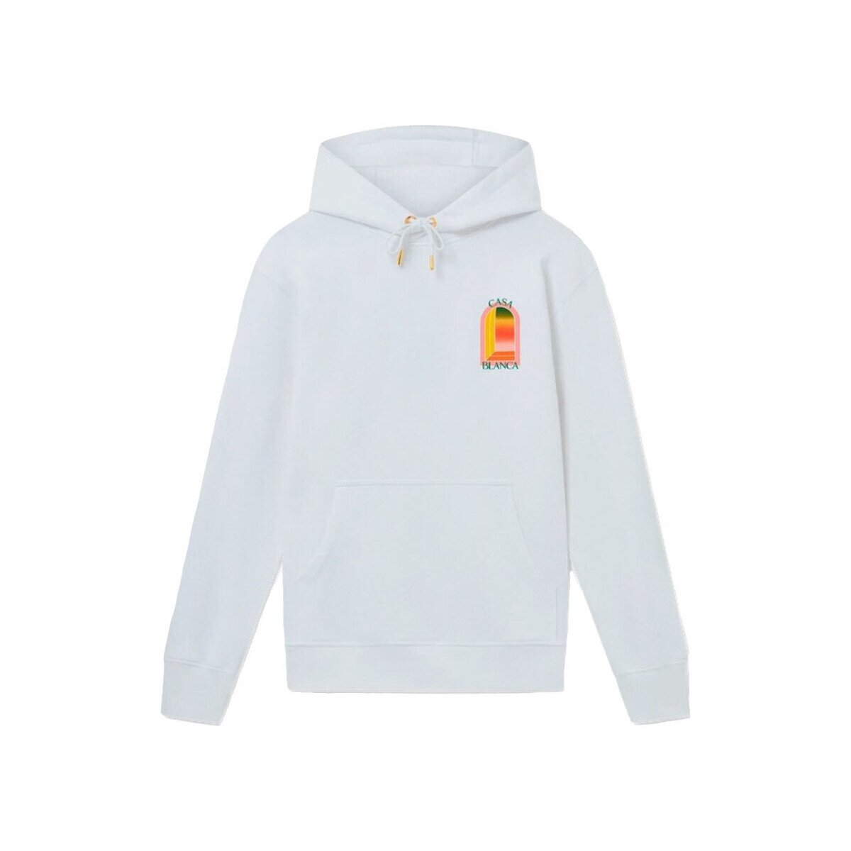 Casablanca Îmbracaminte HOODIE GRADIENT L'ARCHE WHITE