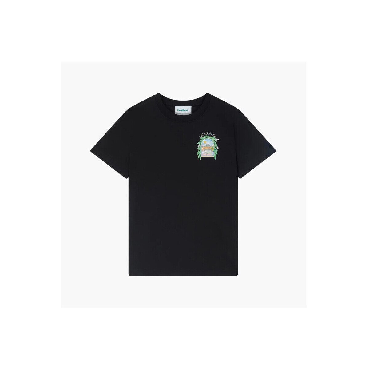 Casablanca Îmbracaminte L'ARCHE DE TENNIS TSHIRT BLACK