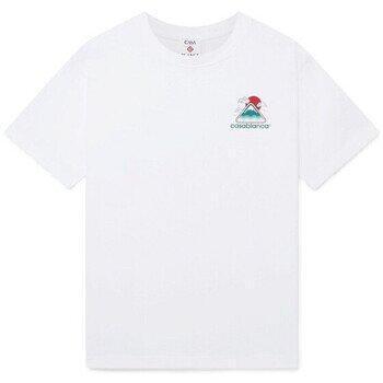 Casablanca Îmbracaminte MONTAGNE ONDULEE TSHIRT WHITE