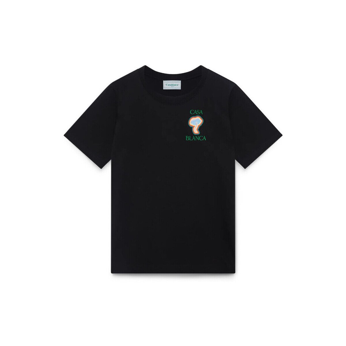 Casablanca Îmbracaminte RAINBOW MUSHROOM T-SHIRT BLACK