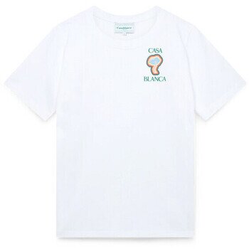 Casablanca Îmbracaminte RAINBOW MUSHROOM T-SHIRT WHITE