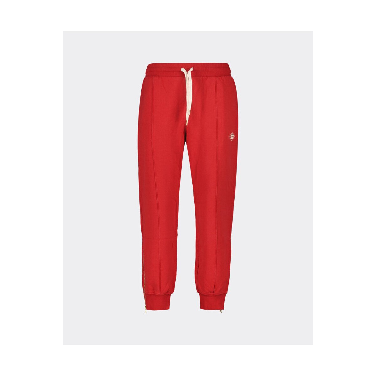 Casablanca Îmbracaminte RED LOOPBACK ZIP HEM SWEATPANTS DIAMOND LOGO