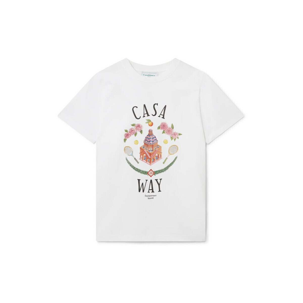 Casablanca Îmbracaminte T-SHIRT CASA WAY WHITE