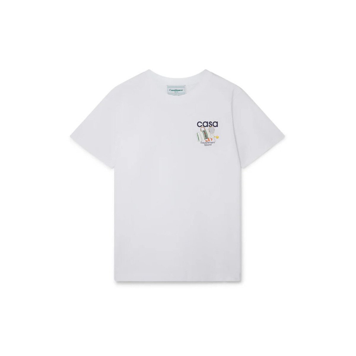 Casablanca Îmbracaminte T-SHIRT EQUIPEMENT SPORTIF WHITE