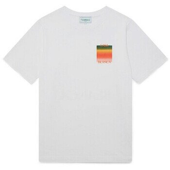 Casablanca Îmbracaminte T-SHIRT GRADIENT LOGO WHITE