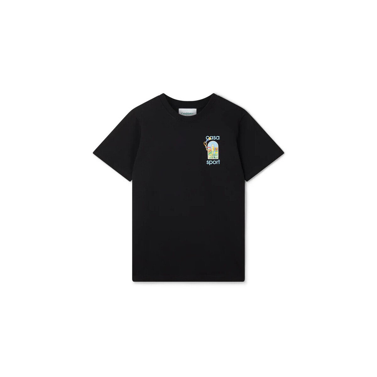 Casablanca Îmbracaminte T-SHIRT LE JEU COLORÉ BLACK