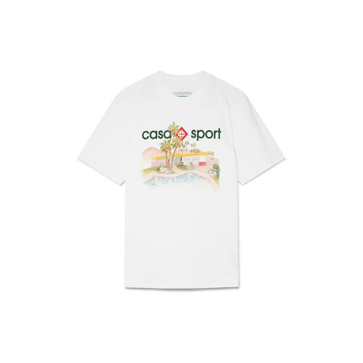 Casablanca Îmbracaminte T-SHIRT POOLSIDE WHITE