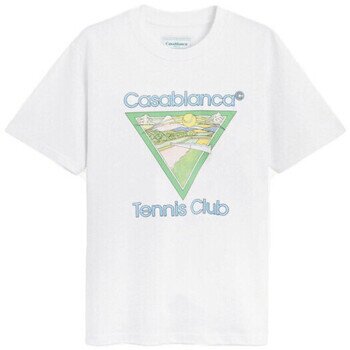 Casablanca Îmbracaminte T-SHIRT TENNIS CLUB ICON WHITE