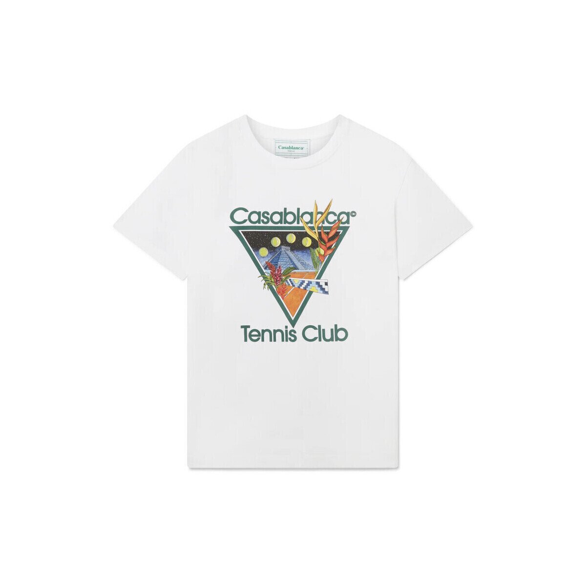 Casablanca Îmbracaminte T-SHIRT TENNIS CLUB ICON WHITE