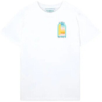 Casablanca Îmbracaminte TSHIRT L'ARC COLORÉ WHITE