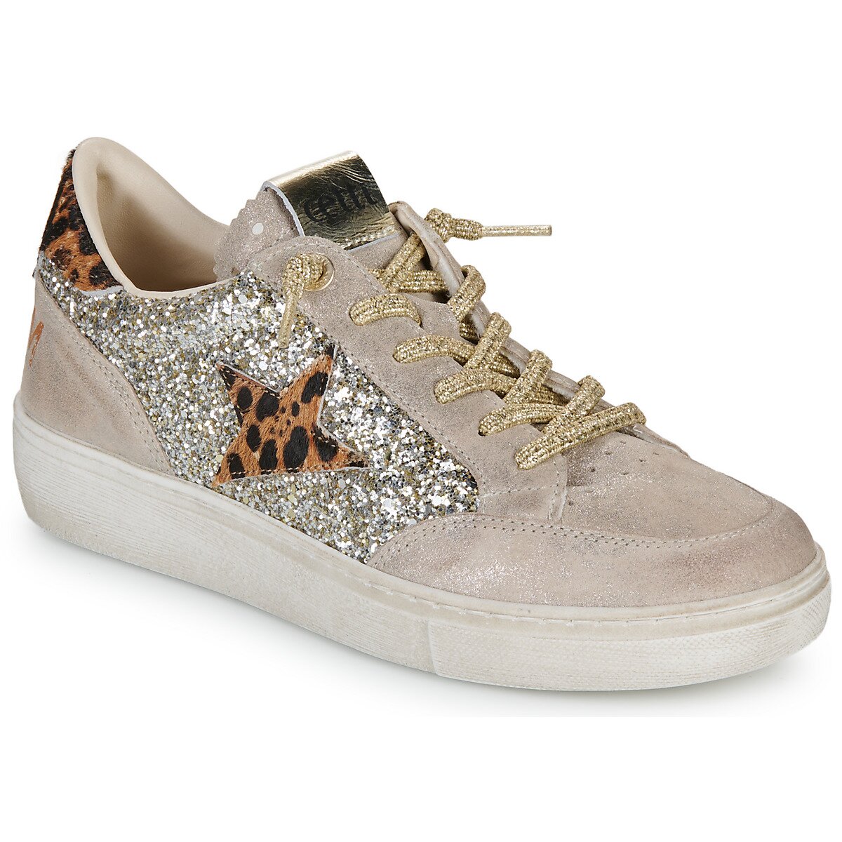 Cetti Pantofi C-1400-SRA-EXP-INV26-SATURNO-GLITTER-CHAMPAGNE
