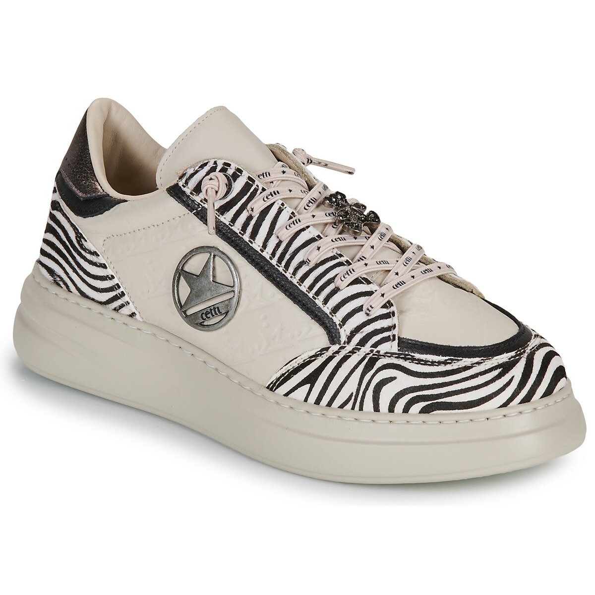 Cetti Pantofi C-1401-SRA-INV26-ZEBRA-NATURE-OFF-WHITE