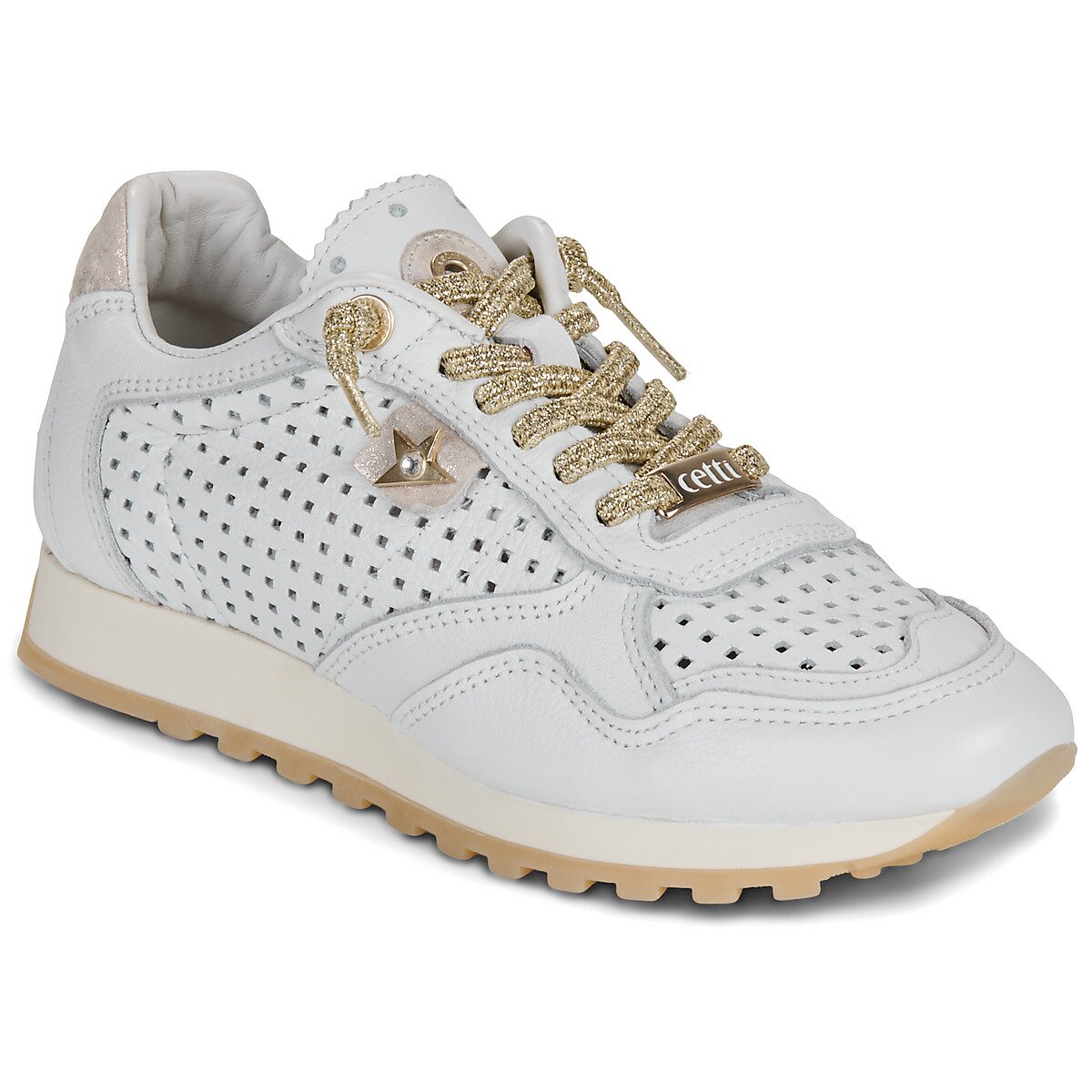 Cetti Pantofi C-848-SRA-V26-NATURE-BLANCO-ORO