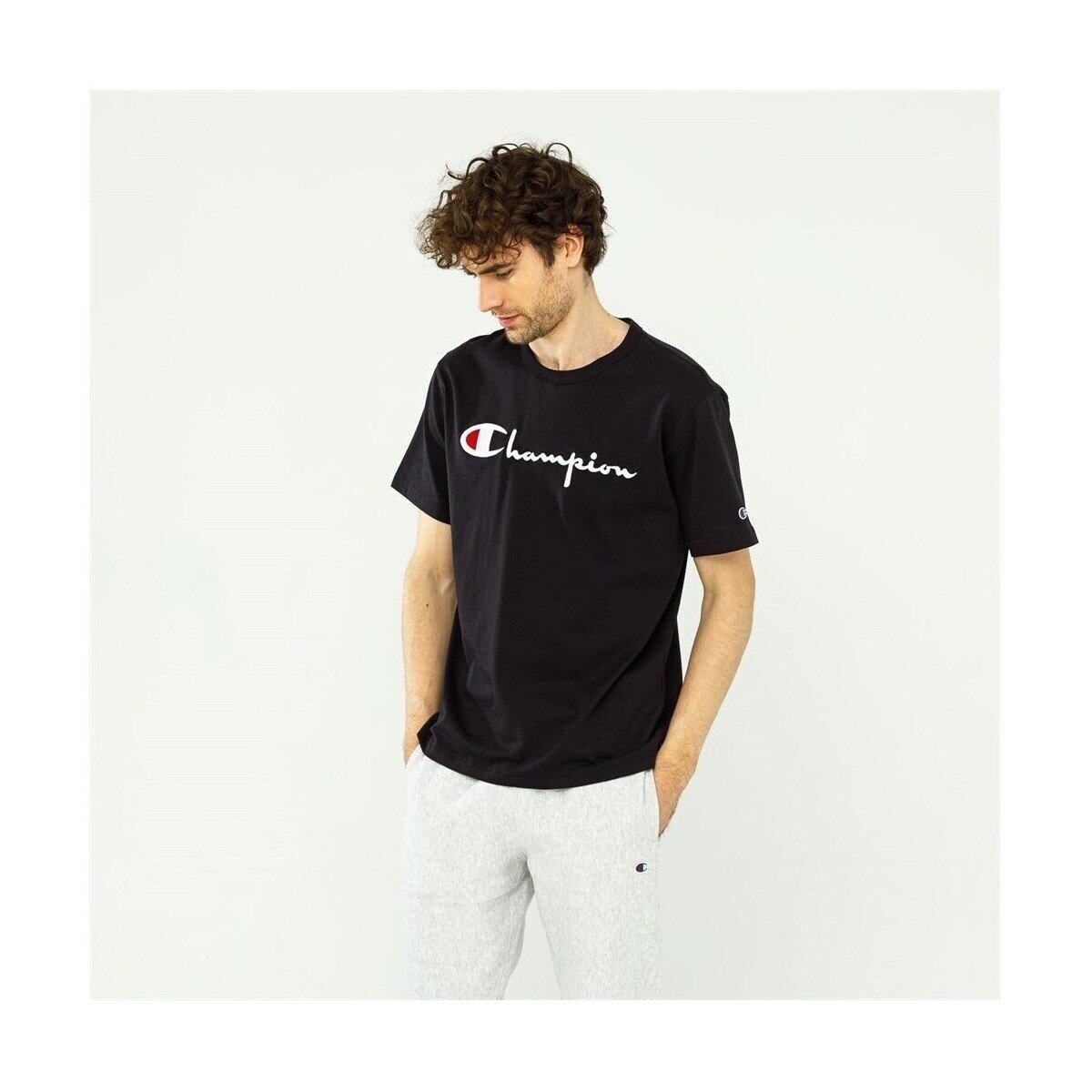 Champion Îmbracaminte Reverse Weave Script Logo Crewneck