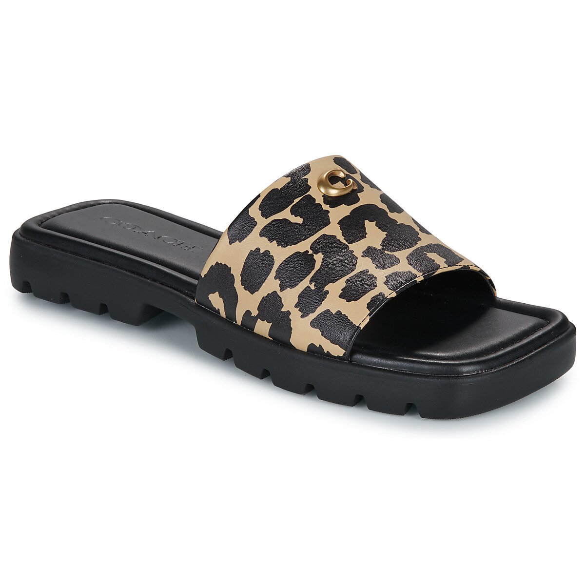 Coach Pantofi FLORENCE LEOPARD PRINT SANDAL
