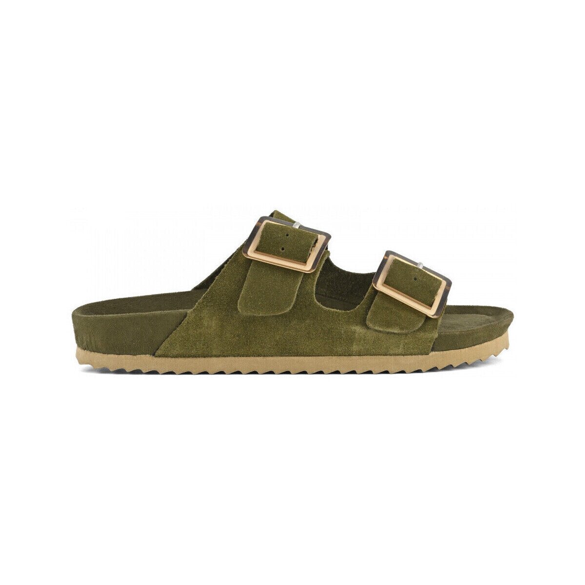 Colors of California Pantofi Cow suede bio with two buckles