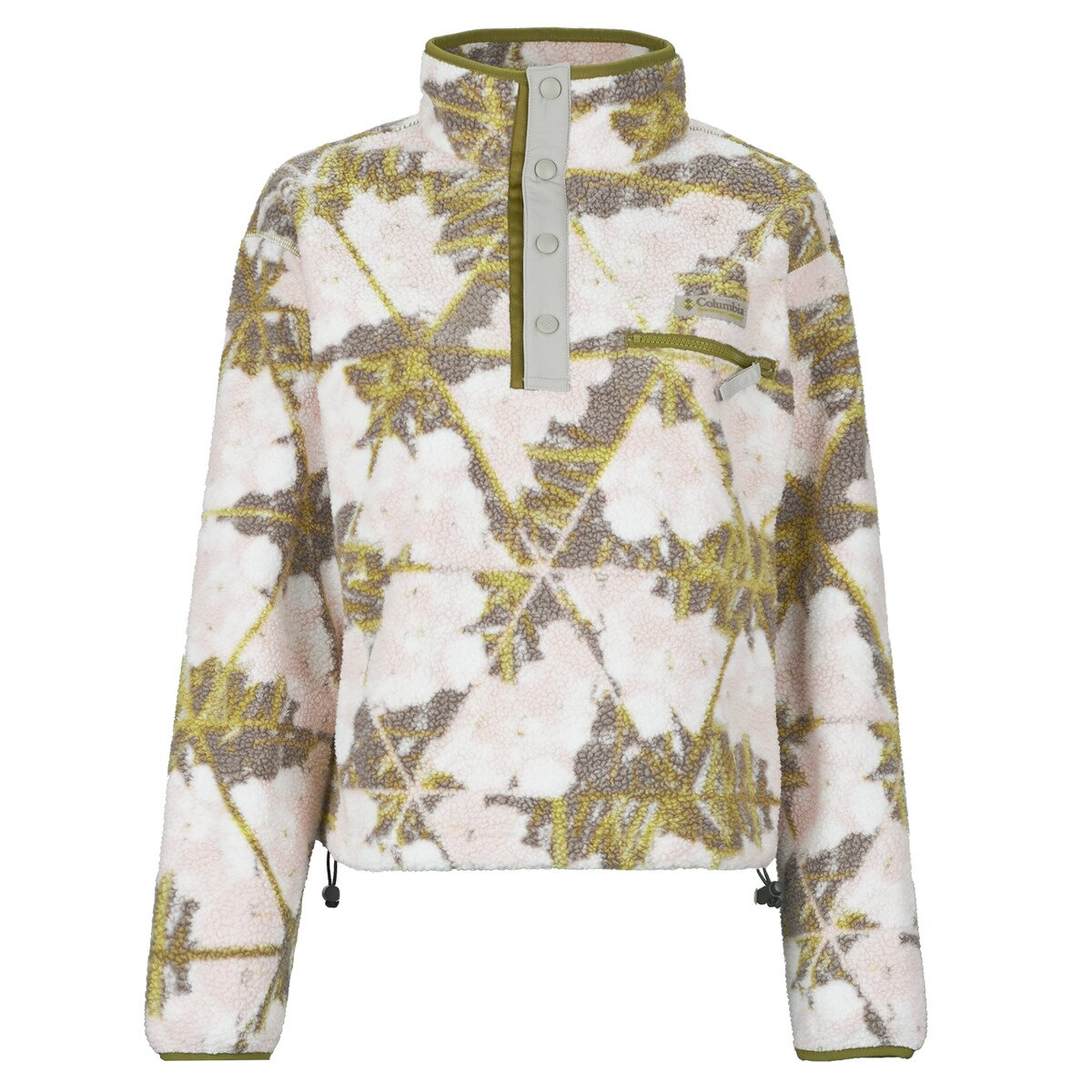 Columbia Îmbracaminte HELVETIA II PRINTED CROPPED HALF SNAP FLEECE