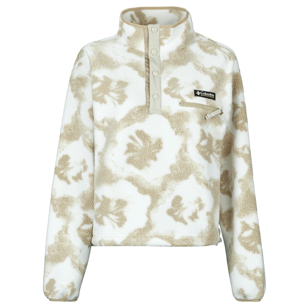 Columbia Îmbracaminte HELVETIA II PRINTED CROPPED HALF SNAP FLEECE