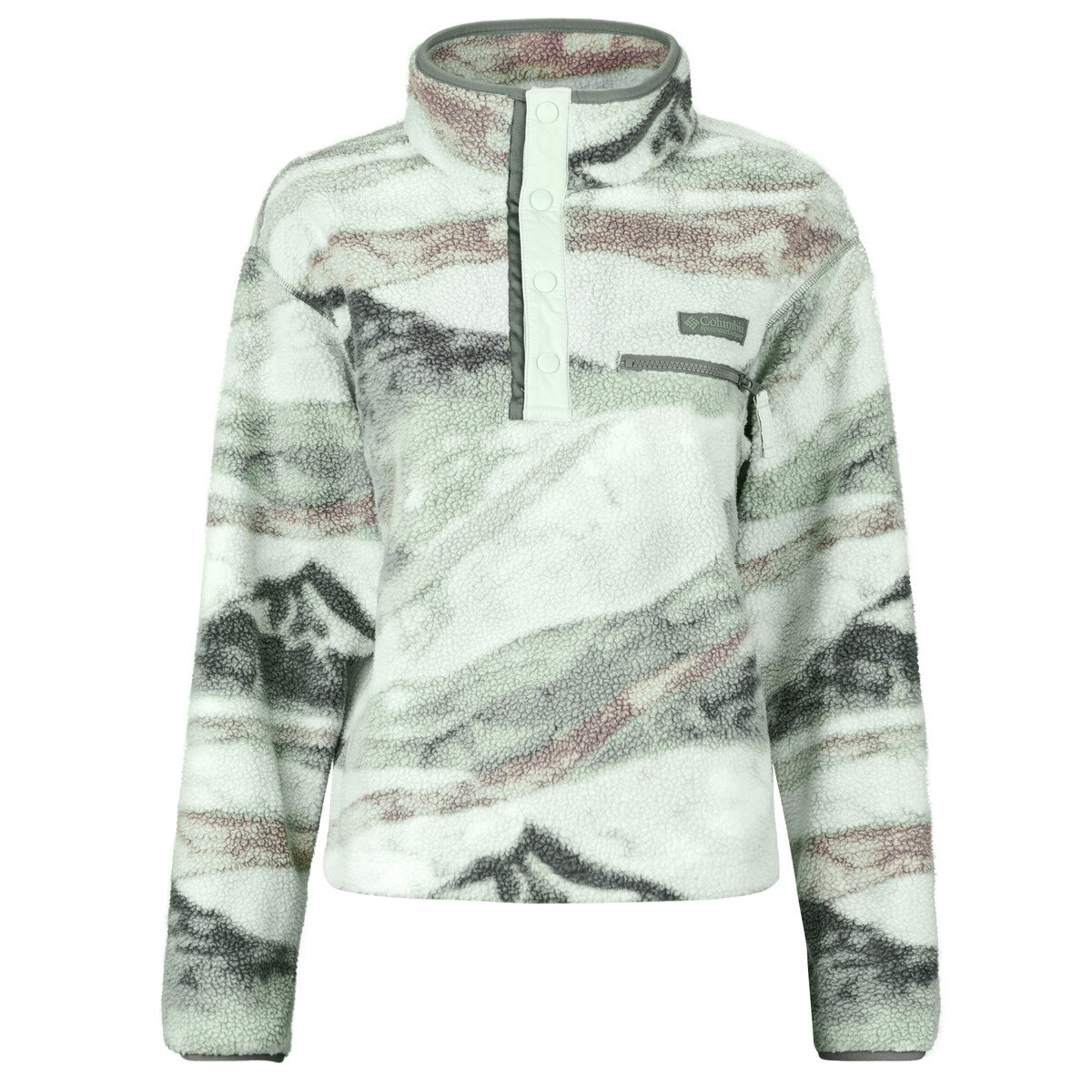Columbia Îmbracaminte Helvetia II Printed Cropped Half Snap Fleece