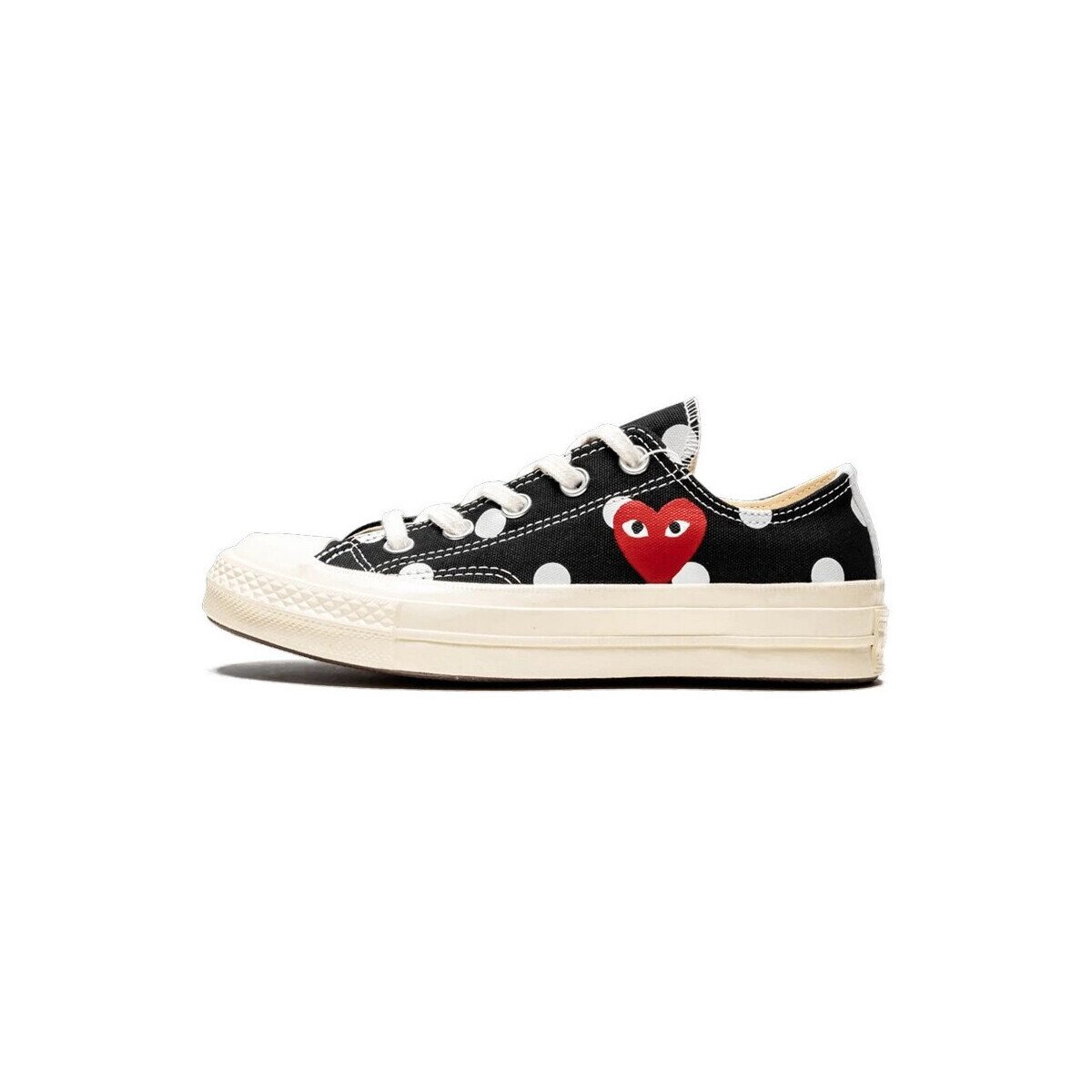 Comme Des Garcons Pantofi Converse Low Noir à pois