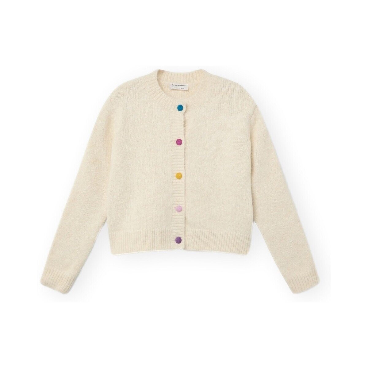 Compania Fantastica Îmbracaminte COMPAÑAI FANTÁSTICA Cardigan 10277 - Ecru