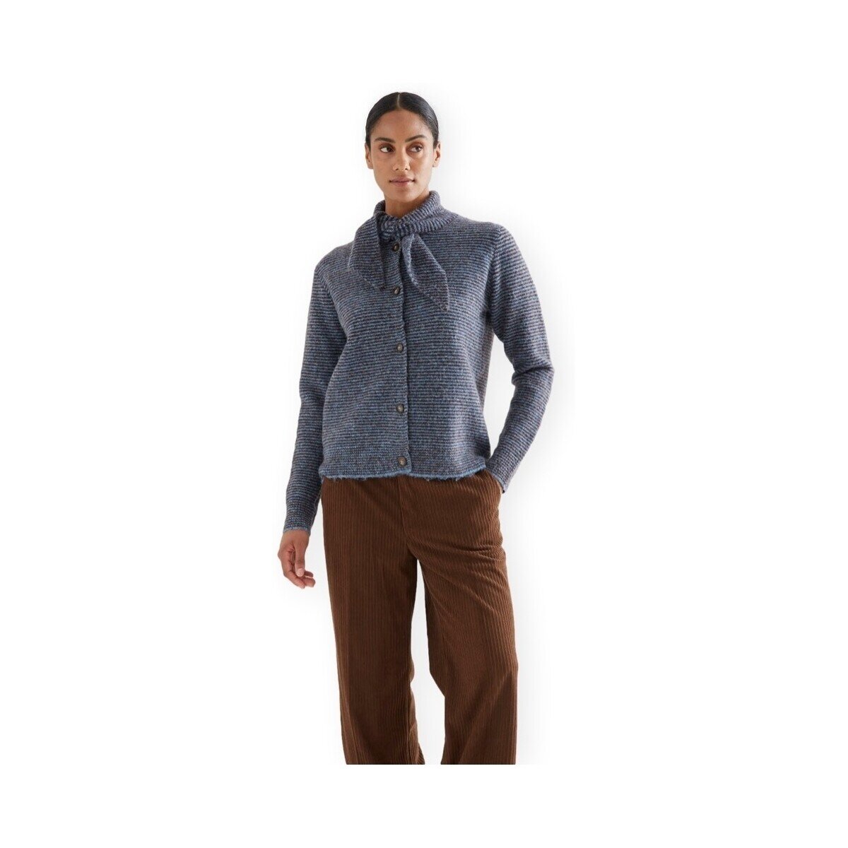 Compania Fantastica Îmbracaminte COMPAÑIA FANTÁSTICA Cardigan 10262 - Brown/Blue