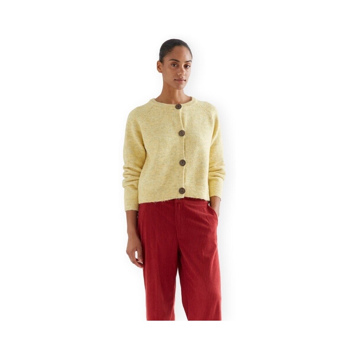 Compania Fantastica Îmbracaminte COMPAÑIA FANTÁSTICA Cardigan 10287 - Yellow