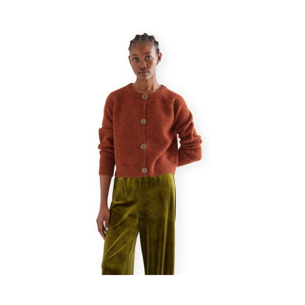 Compania Fantastica Îmbracaminte COMPAÑIA FANTÁSTICA Cardigan 10288 - Marron