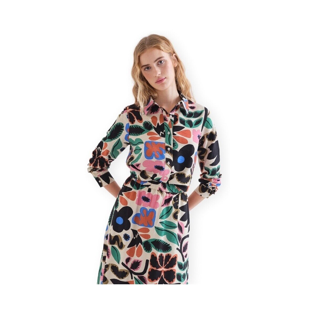 Compania Fantastica Îmbracaminte COMPAÑIA FANTÁSTICA Shirt 12010 - Flowers 7
