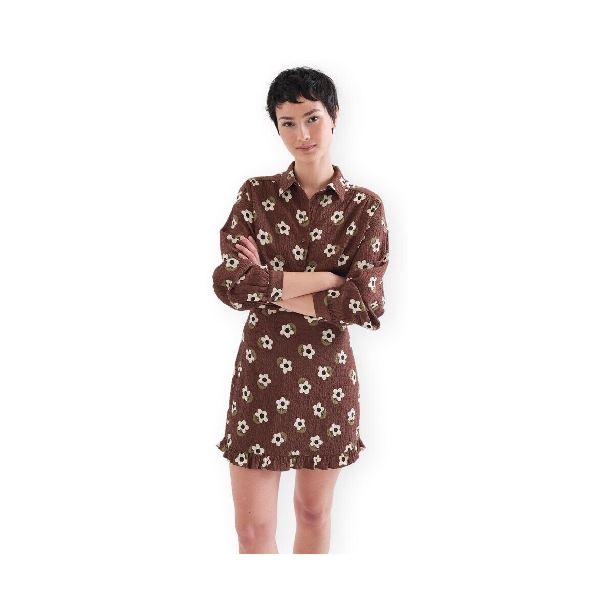 Compania Fantastica Îmbracaminte COMPAÑIA FANTÁSTICA Shirt 41014 - Flowers 8