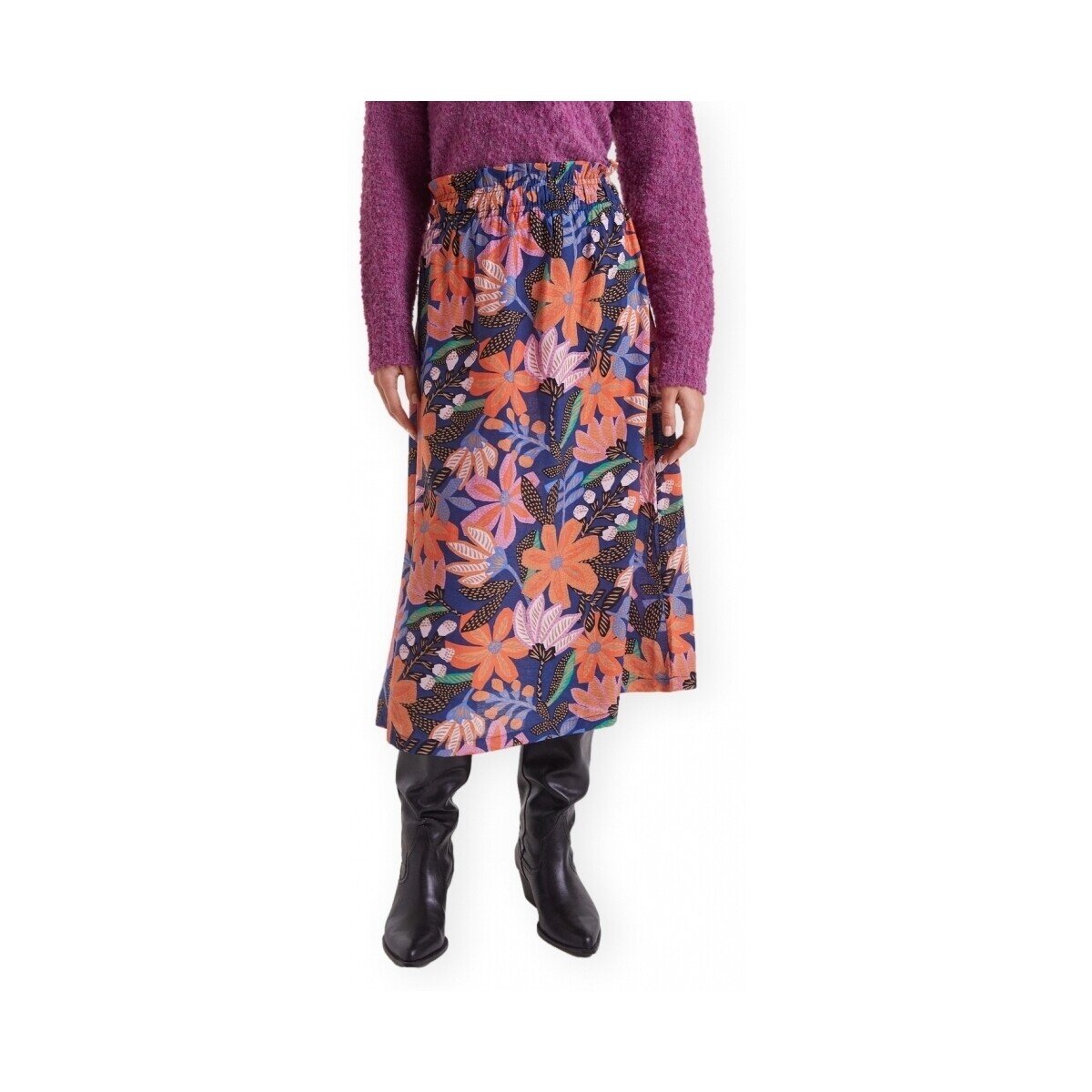 Compania Fantastica Îmbracaminte COMPAÑIA FANTÁSTICA Skirt 11001 - Flowers 1