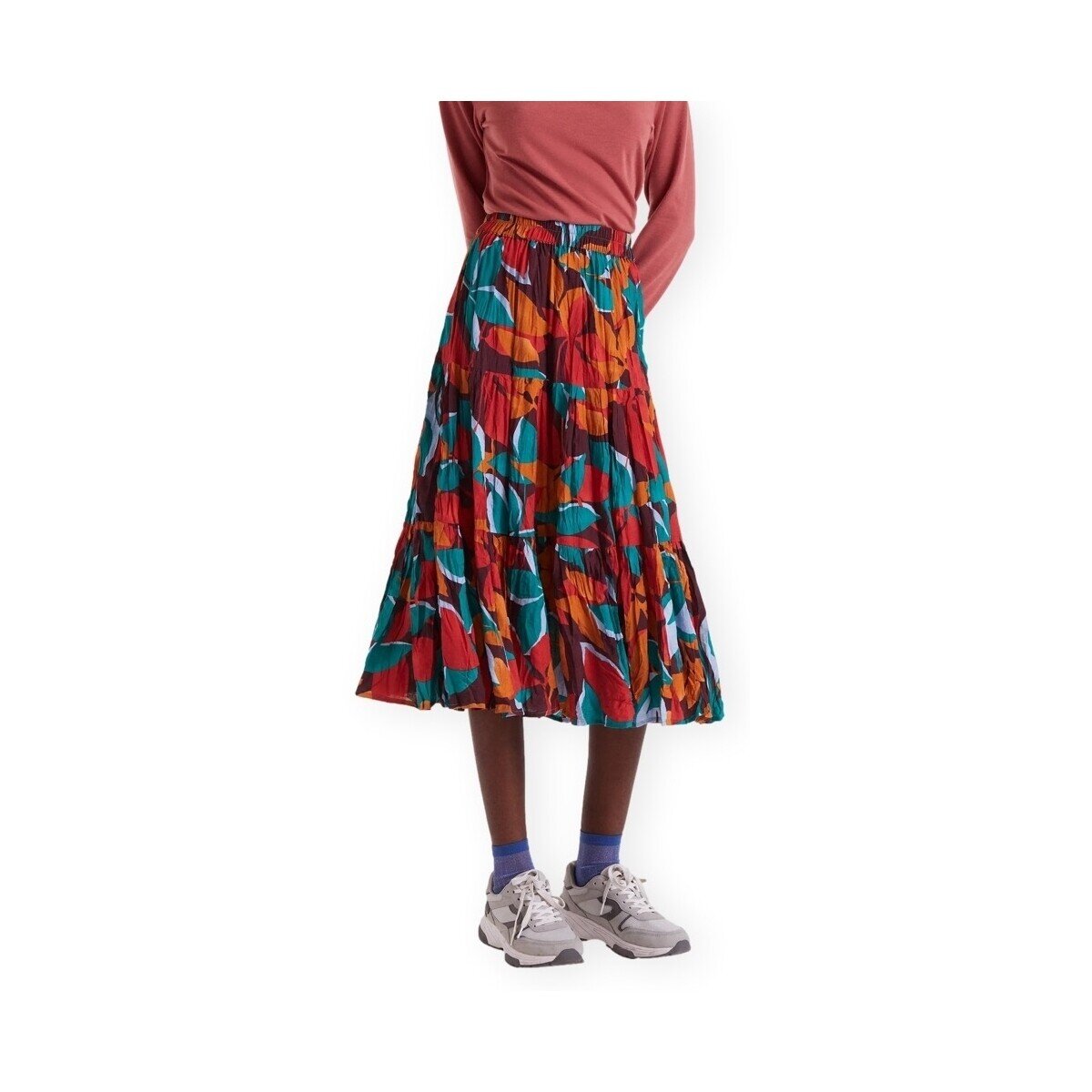 Compania Fantastica Îmbracaminte COMPAÑIA FANTÁSTICA Skirt 11013 - Flowers 10