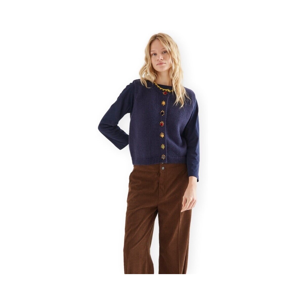 Compania Fantastica Îmbracaminte COMPAÑIA FANTÁSTICA Vest 10289 - Navy Blue
