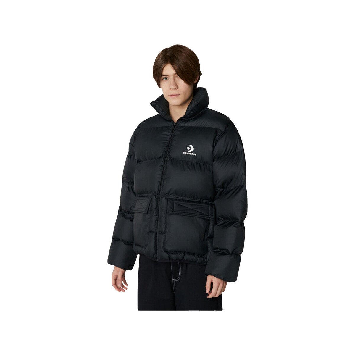 Converse Îmbracaminte Doudoune Patch Pocket Puffer Jacket noire